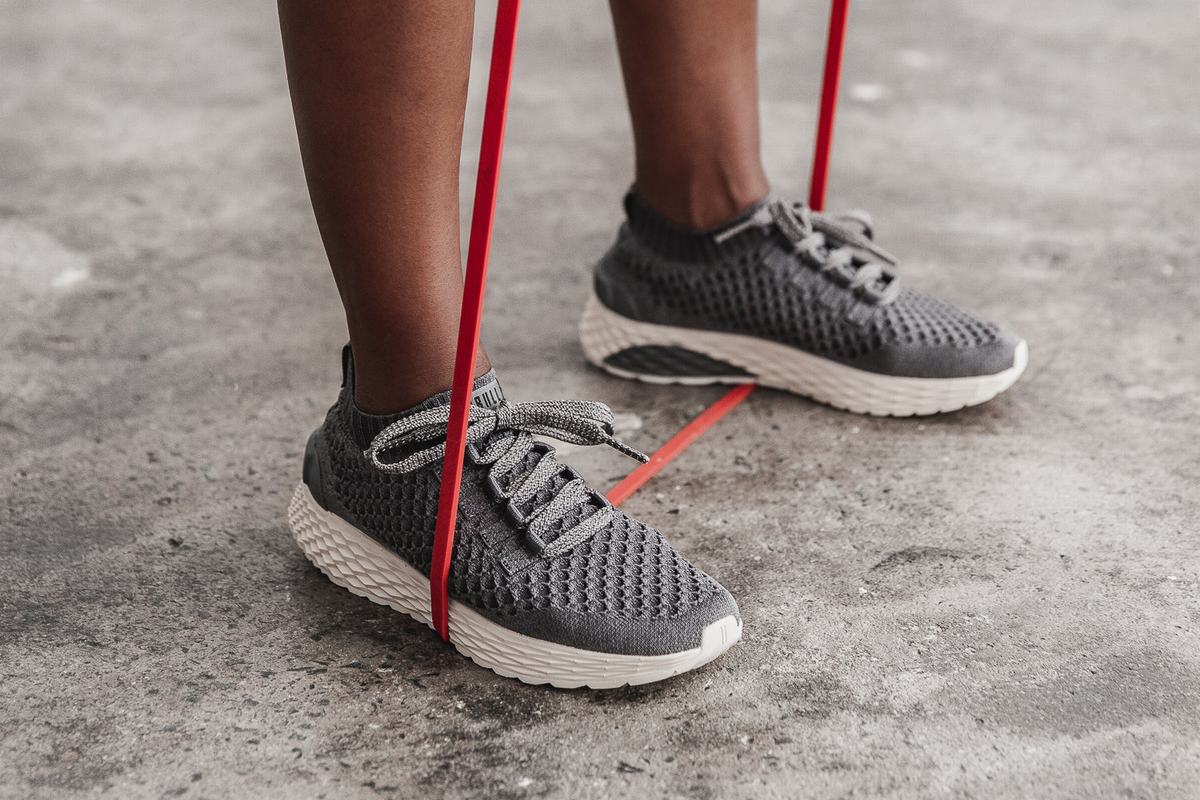 Nobull Knit Runner Women's Running Shoes Dark Grey White | Australia (VH5649)